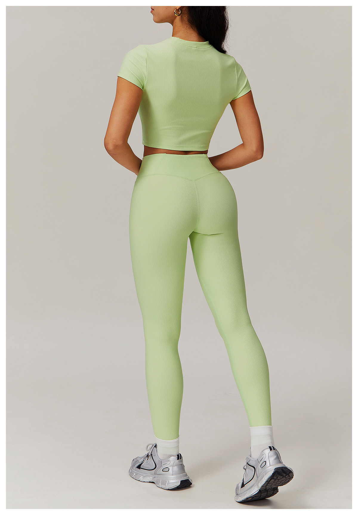 Long & Short Sleeves Ribbed Yoga Sets 3 Options