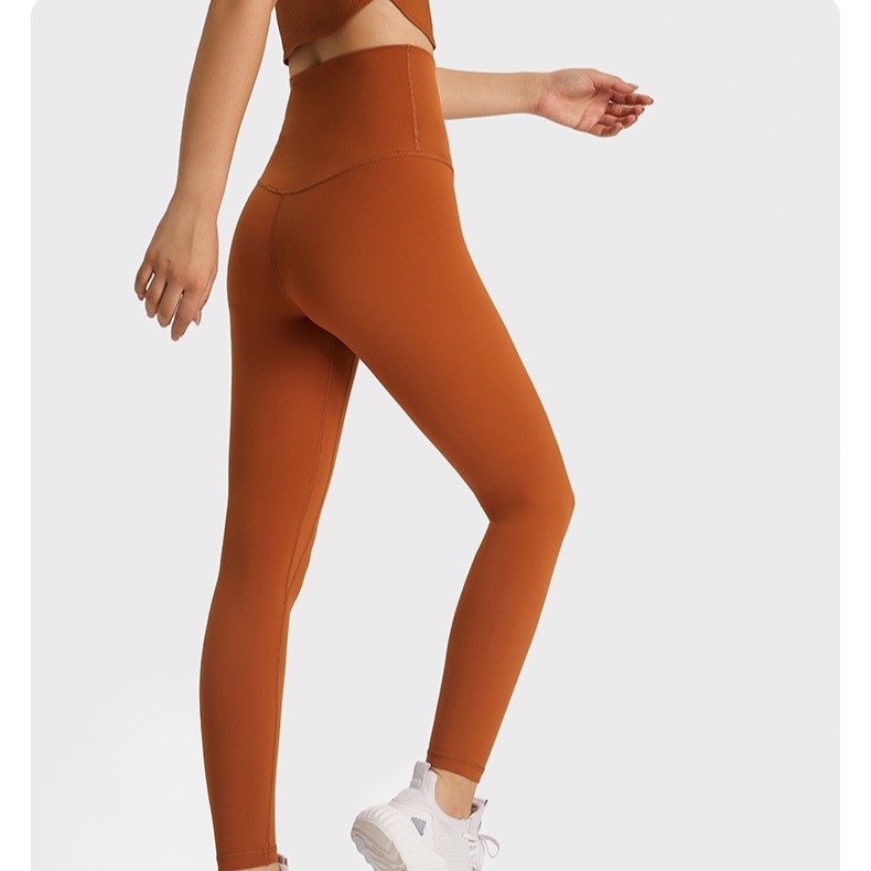 Butt-lifting Nude Solid Color Yoga Leggings S2082