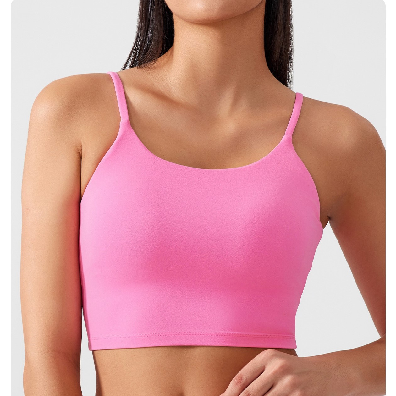 Thin Strap Solid Color Soft Material Yoga Bras AG002