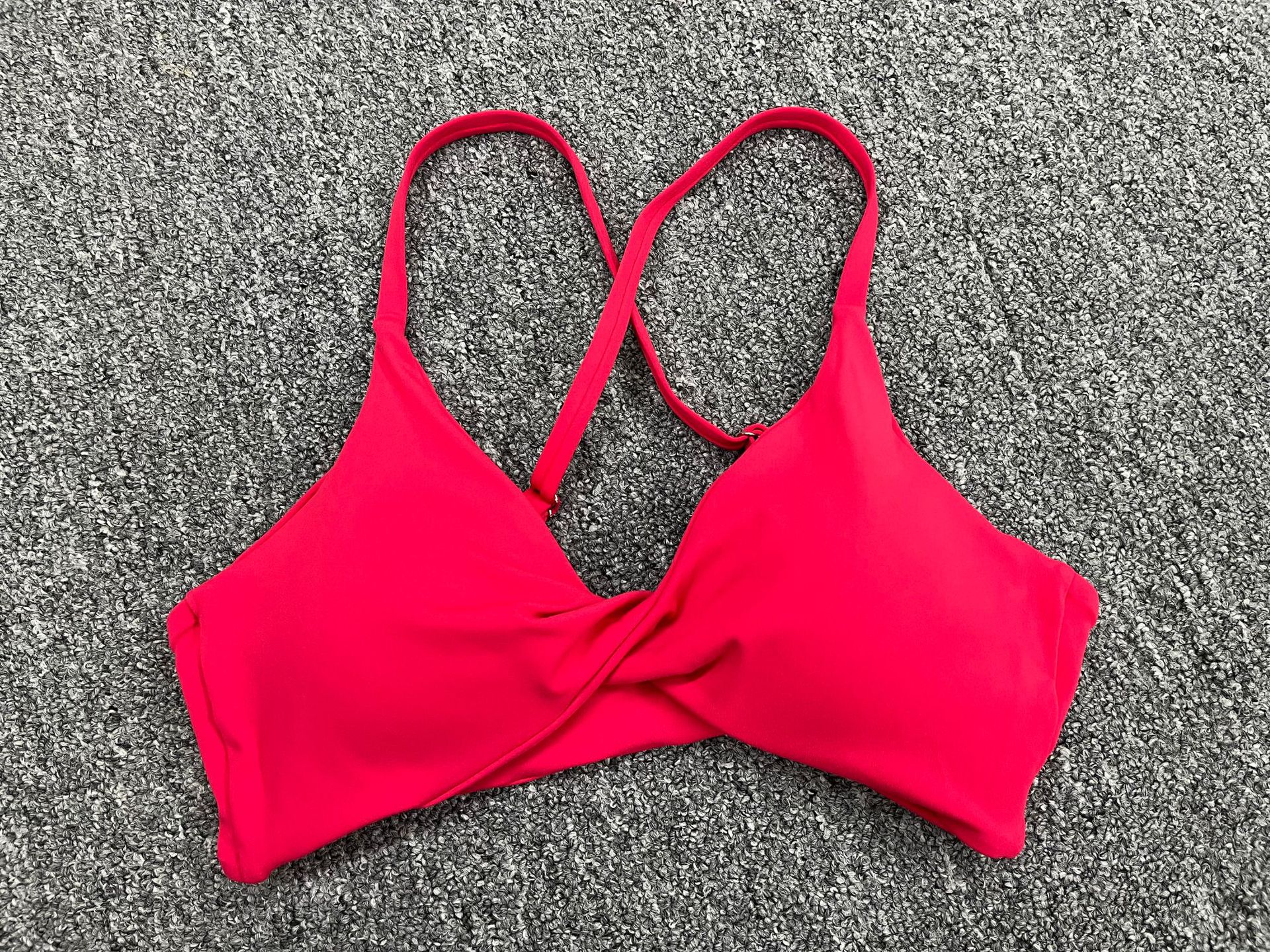 Adjustable Shoulder Straps Backless Quick Drying Sports Bra  QS61041