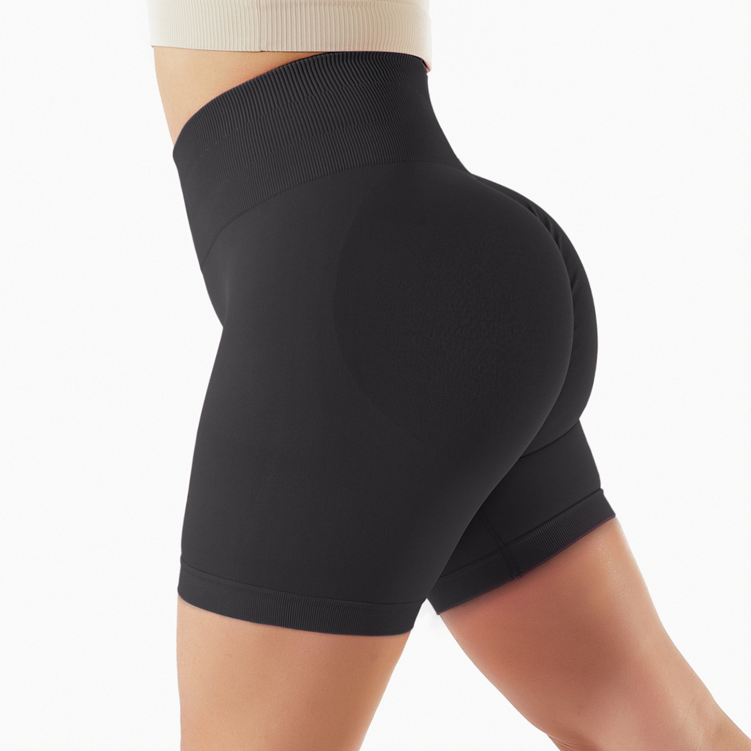 Seamless Butt-Contour Yoga Shorts