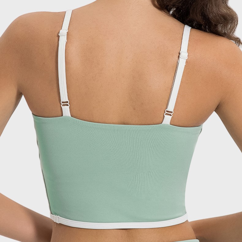 Contrast Color Sexy Suspenders Yoga Bras DSS114