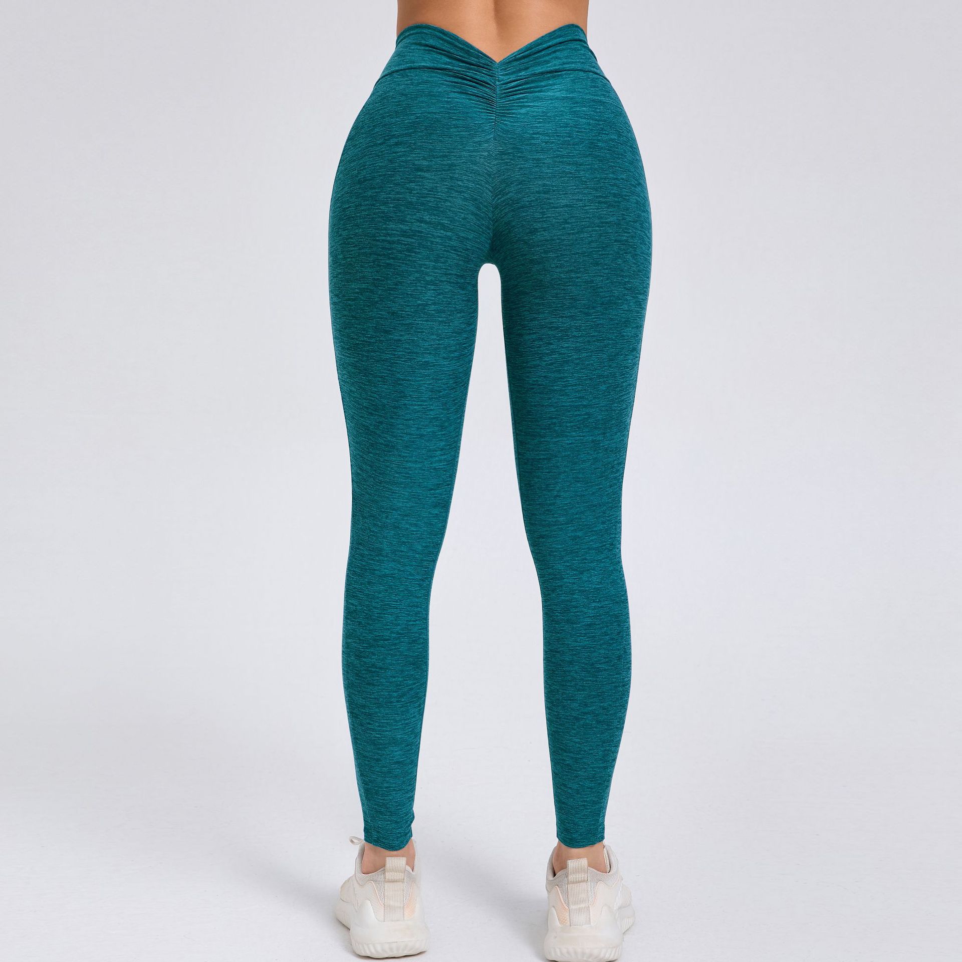 Tight Back V Waist With Pockets On Both Sides, Quick-Drying Yoga Pants  QS46442