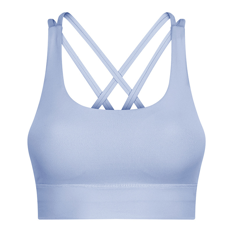 Double Strap Sexy Solid Color Yoga Bras S2026