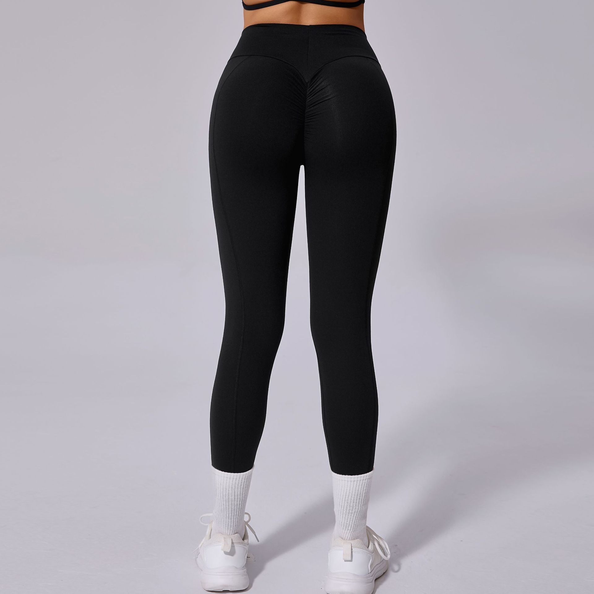 Quick-Drying Tight High Waist Fitness Outside Running Exercise Pants  QS46324