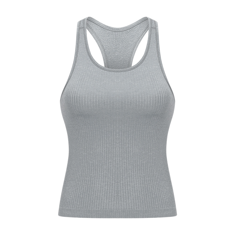 Ribbed Breathable Soft Material Yoga Tank Top DT140