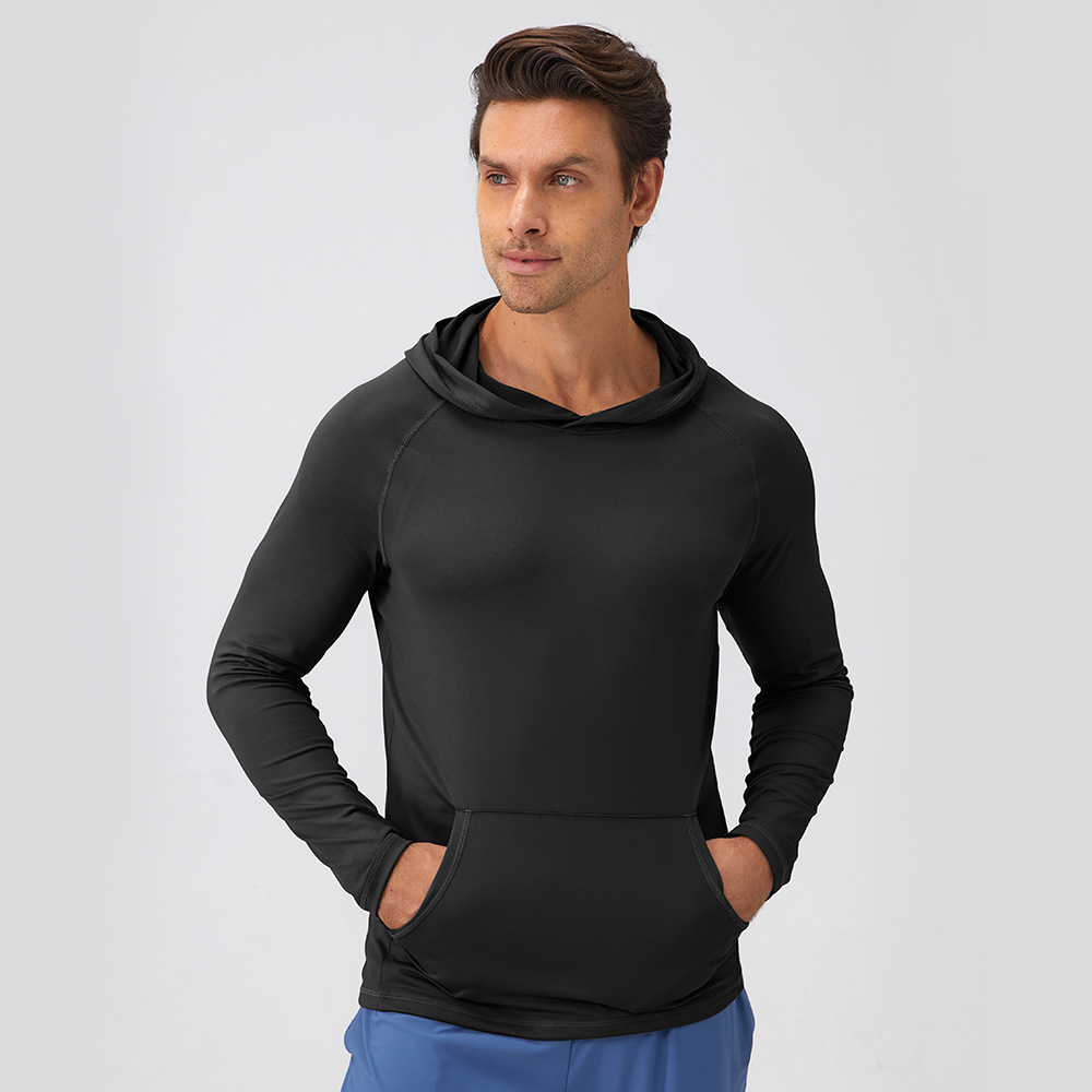 Men Hoodie Hooded Quick Drying Fitness Suit 31518