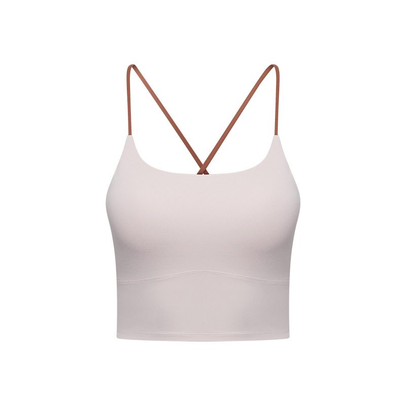 Nude Colorblocking Gathered Waist Yoga Bra DT173