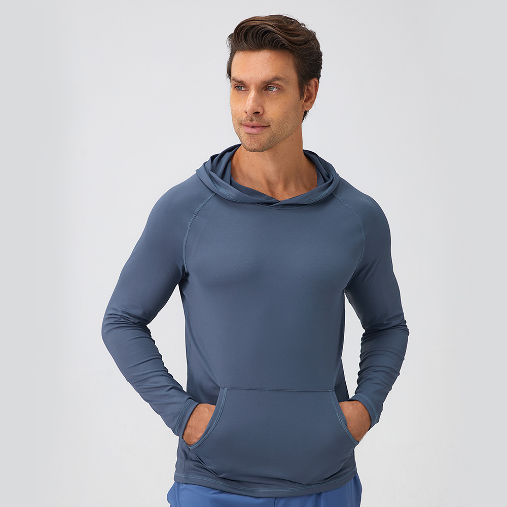 Men Hoodie Hooded Quick Drying Fitness Suit 31518