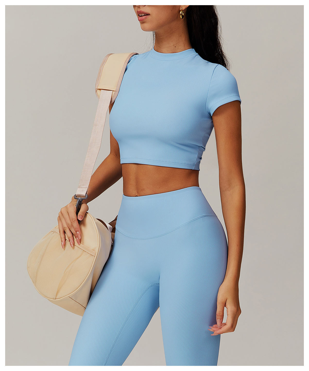 Ribbed Crop Yoga Top