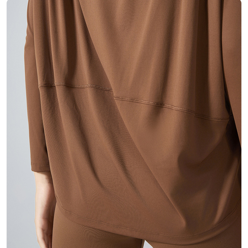 Nude Solid Color Yoga Wear Long Sleeves DS010