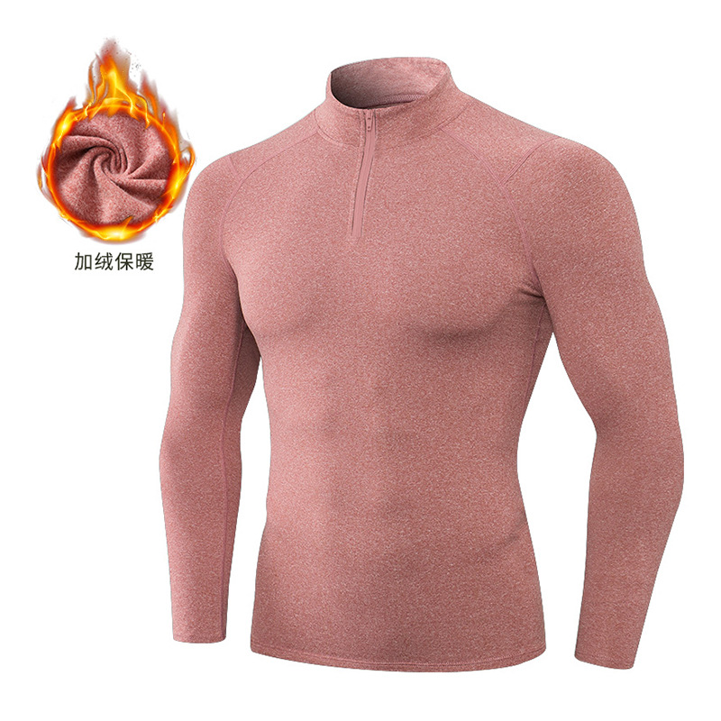 Men's Velvet Fitness Long Sleeve Shirt 11517