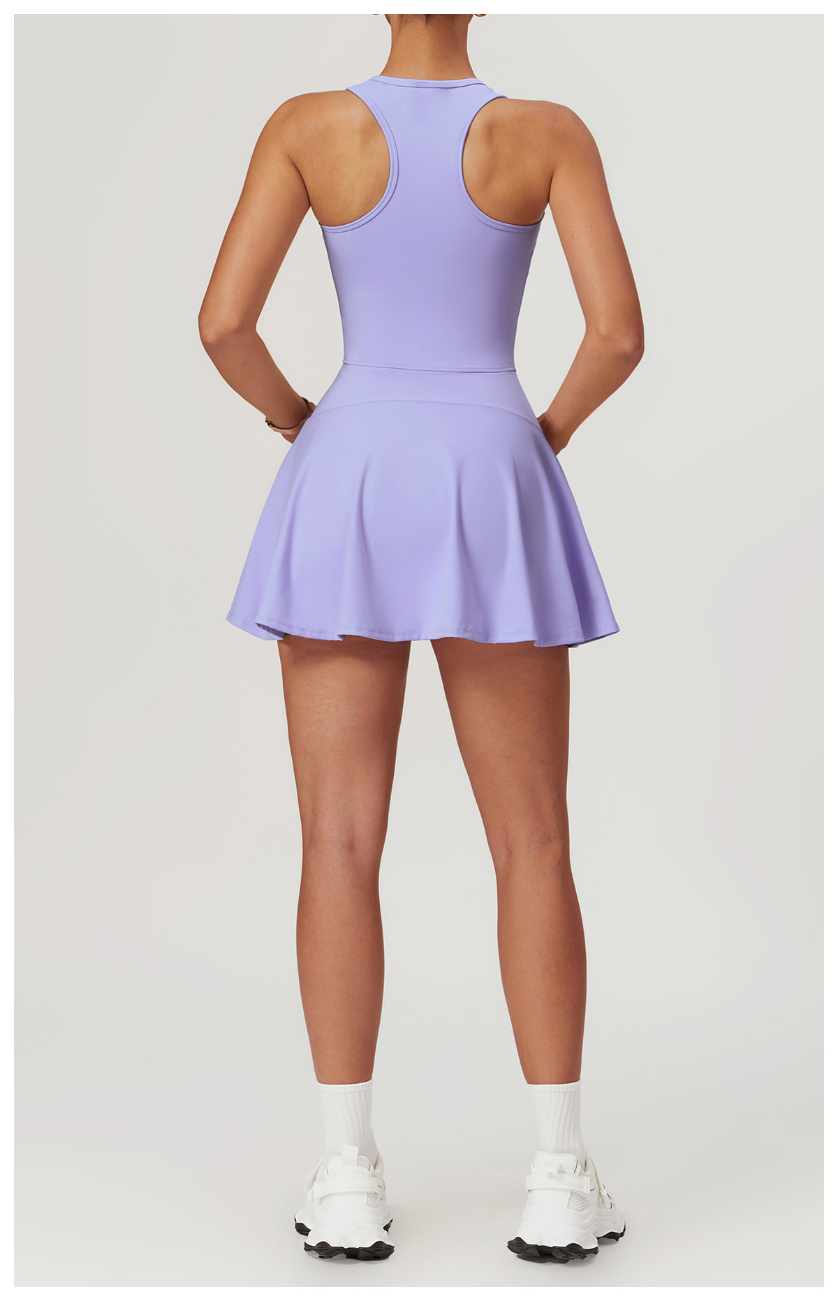 Soft Fabric Zip Down Tennis Dress