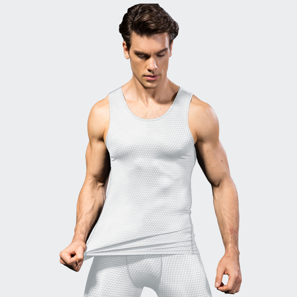 Men 3D Printed Gym Fitness Sports Tank Top 4021