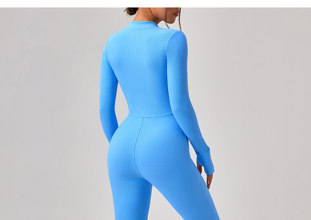 Zipper Long Sleeve One-piece Jumpsuits YW1012L