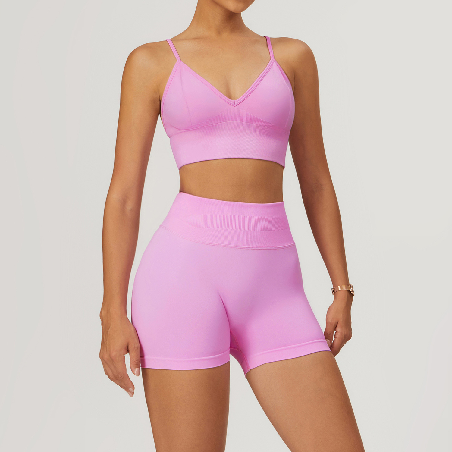 Seamless Scrunch Yoga Sets 4 Options 7655