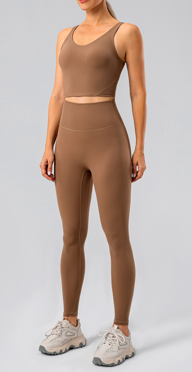 Nude Hip Lift Soft Material Yoga Leggings KW197