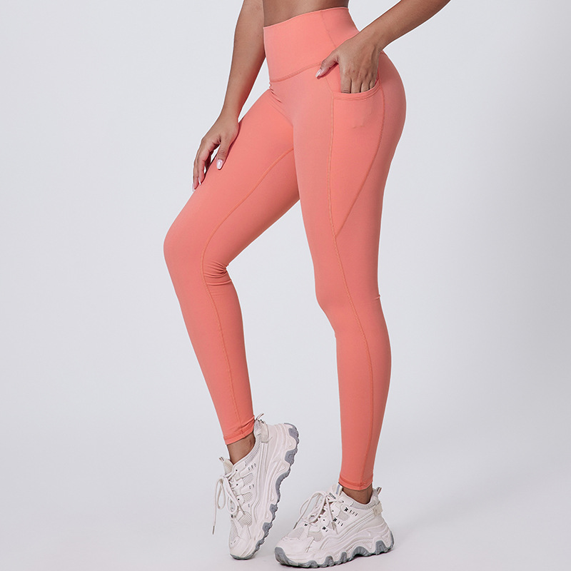 With Pockets Coloful Women's  High Waist Hip Lifting Leggings SKL-LQ5029