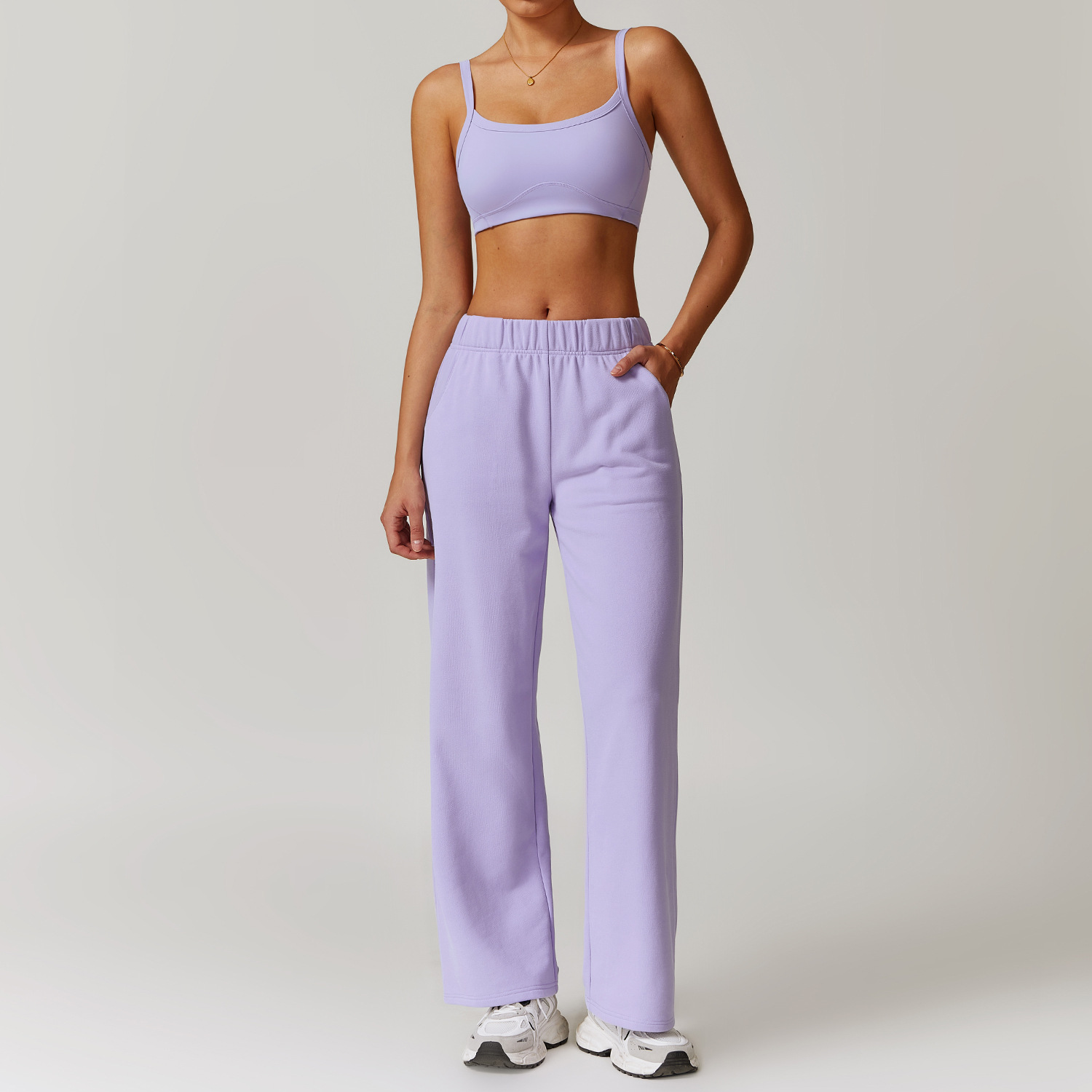 Soft Fabric Classic Loose Pants Yoga Sets 8900