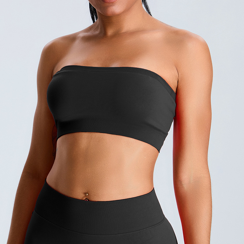 Seamless Sexy Wrapped Chest Backless Tube Top SYFMS1104