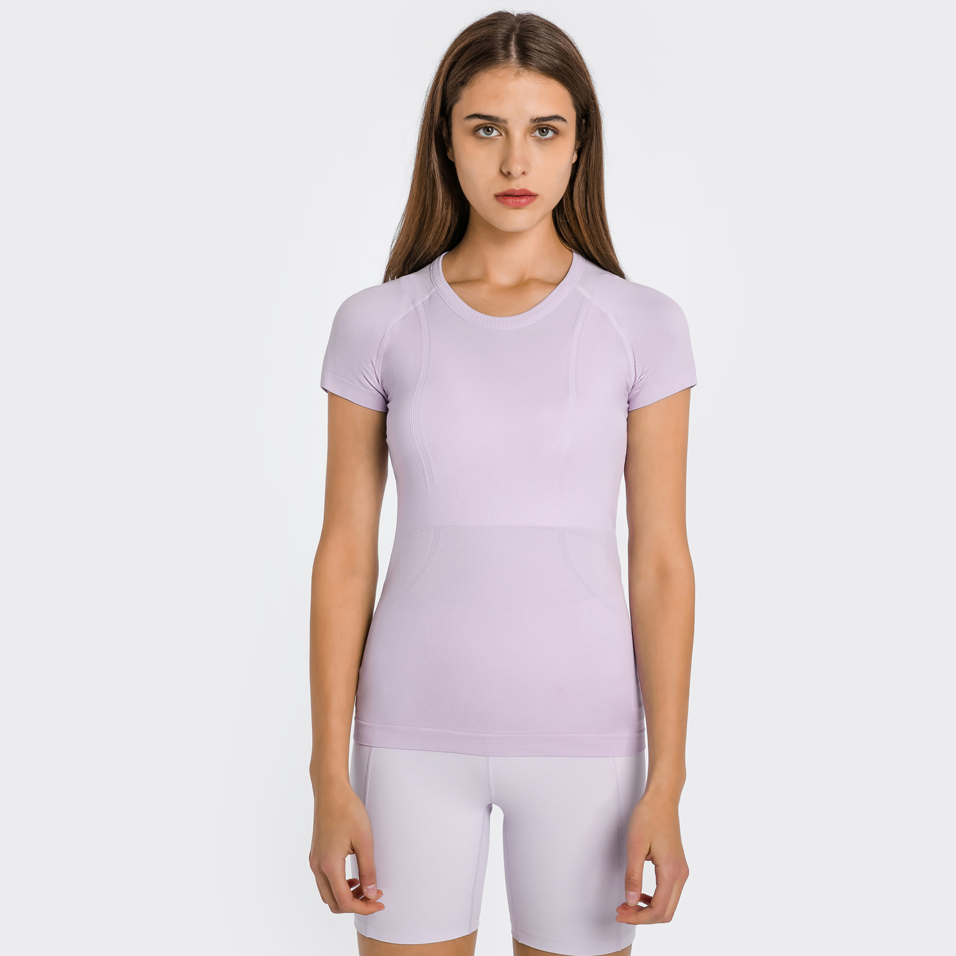 Breathable Quick Dry Solid Color Yoga T-shirts S2067