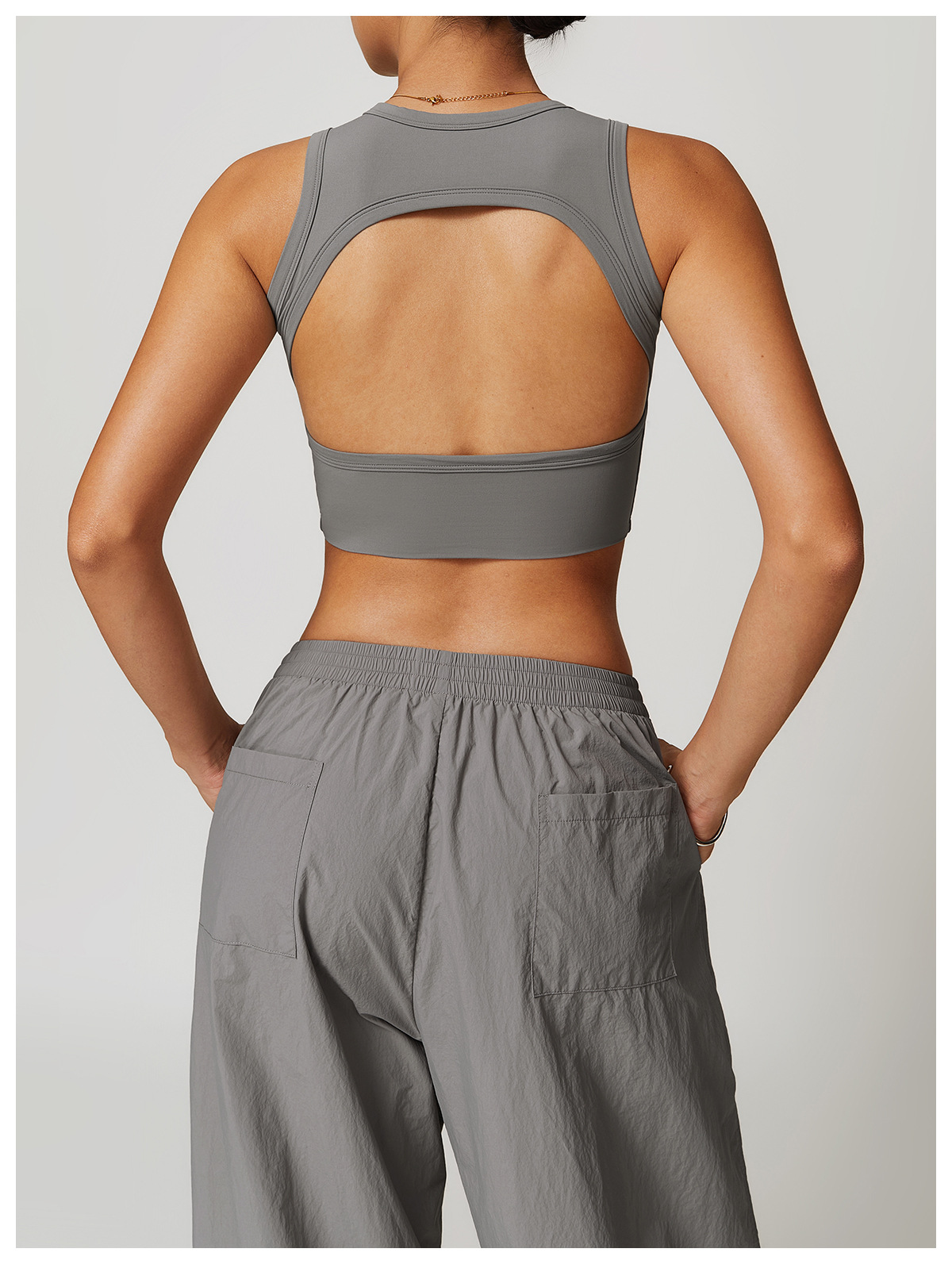 Soft Fabric Backless Yoga Vest 8694