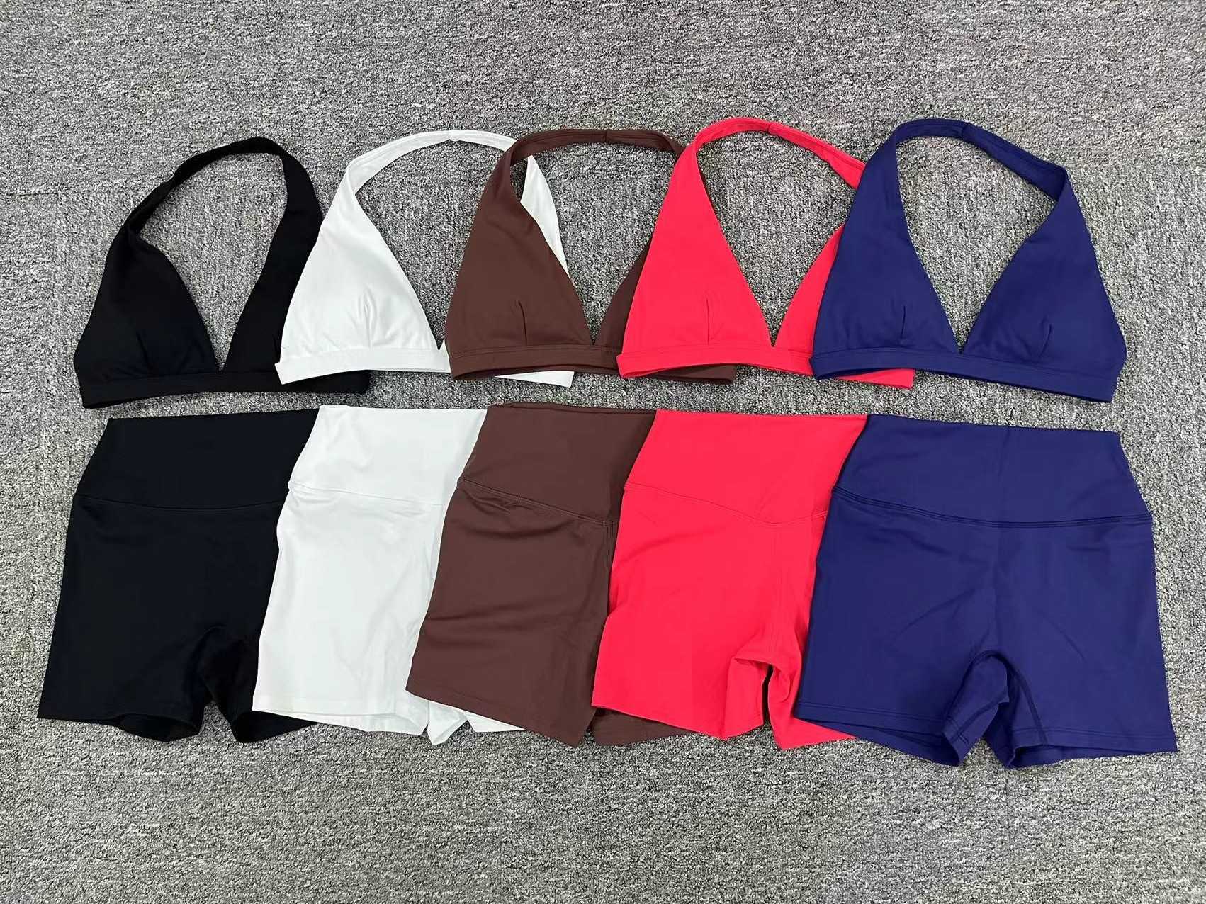 Quick-drying Naked Sexy Sports Running Fitness Suit  QS10317+13776