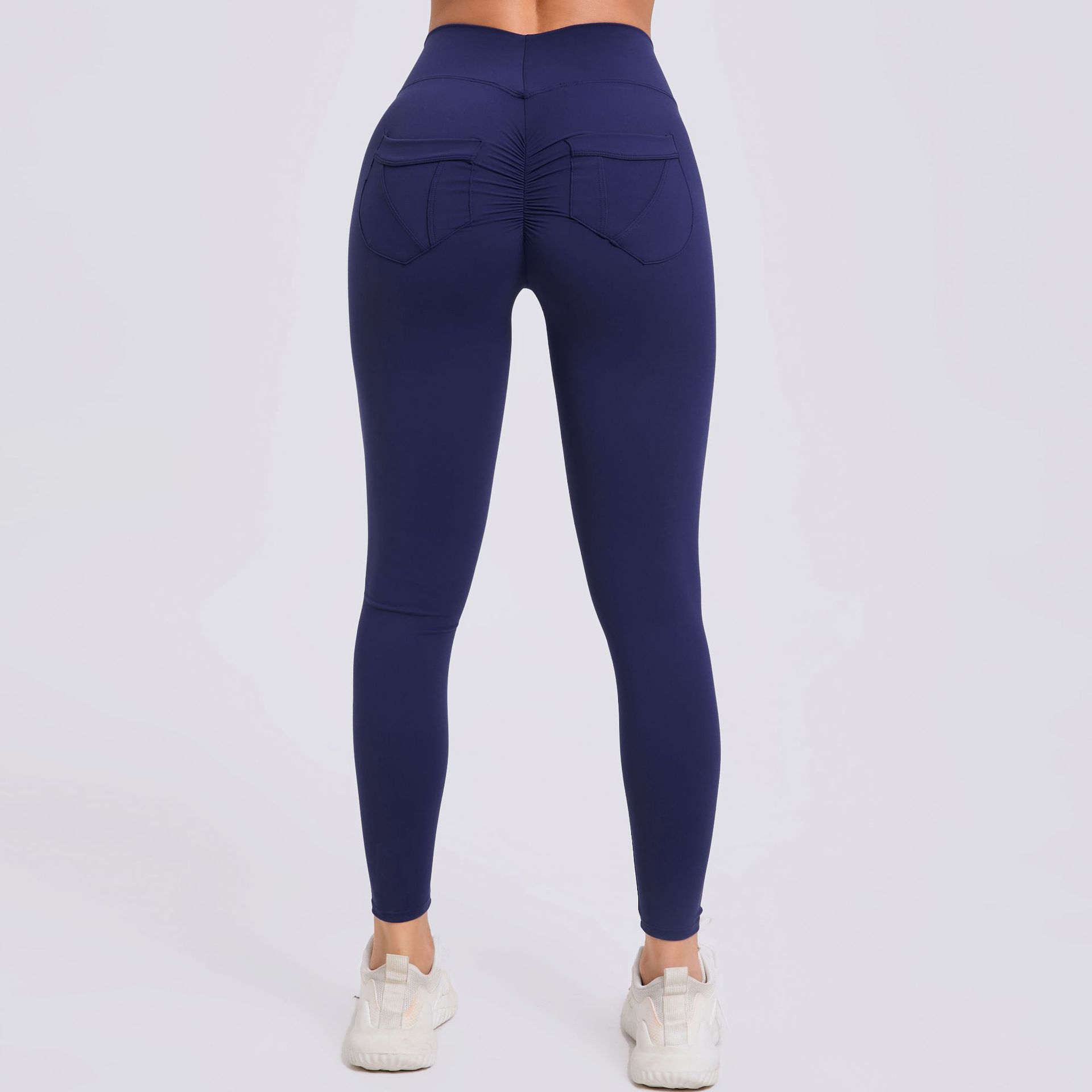 Quick-Drying Breathable Pocket High-Waisted Yoga Pants  QS43202