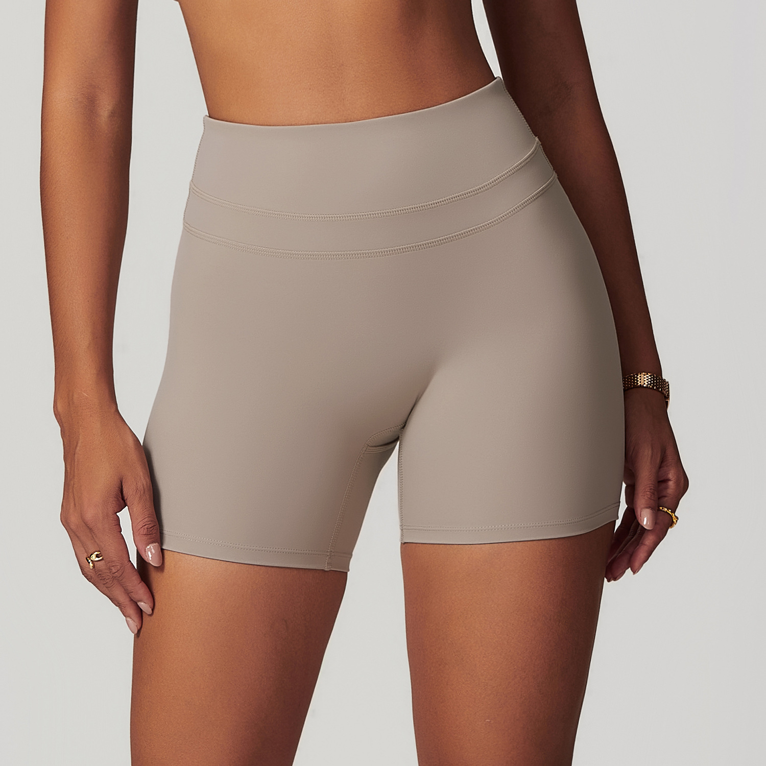 Soft Fabric High Waist Yoga Shorts 8863