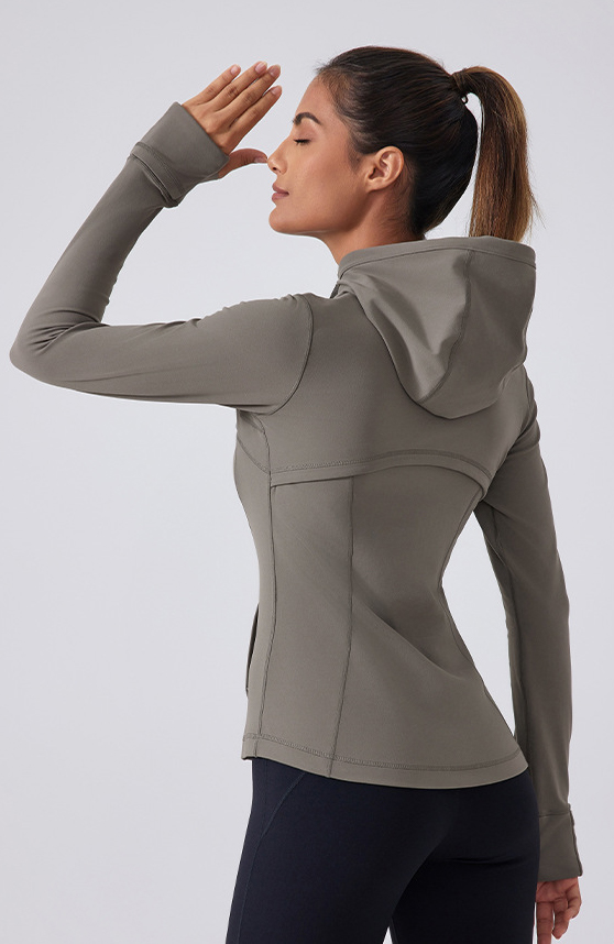 Brushed Nude Slim Sports Yoga Coats DAW179