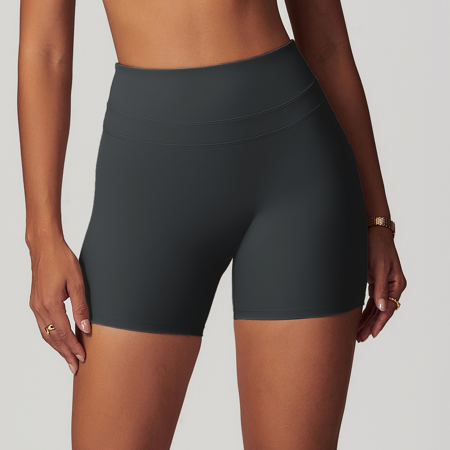 Soft Fabric High Waist Yoga Shorts 8863