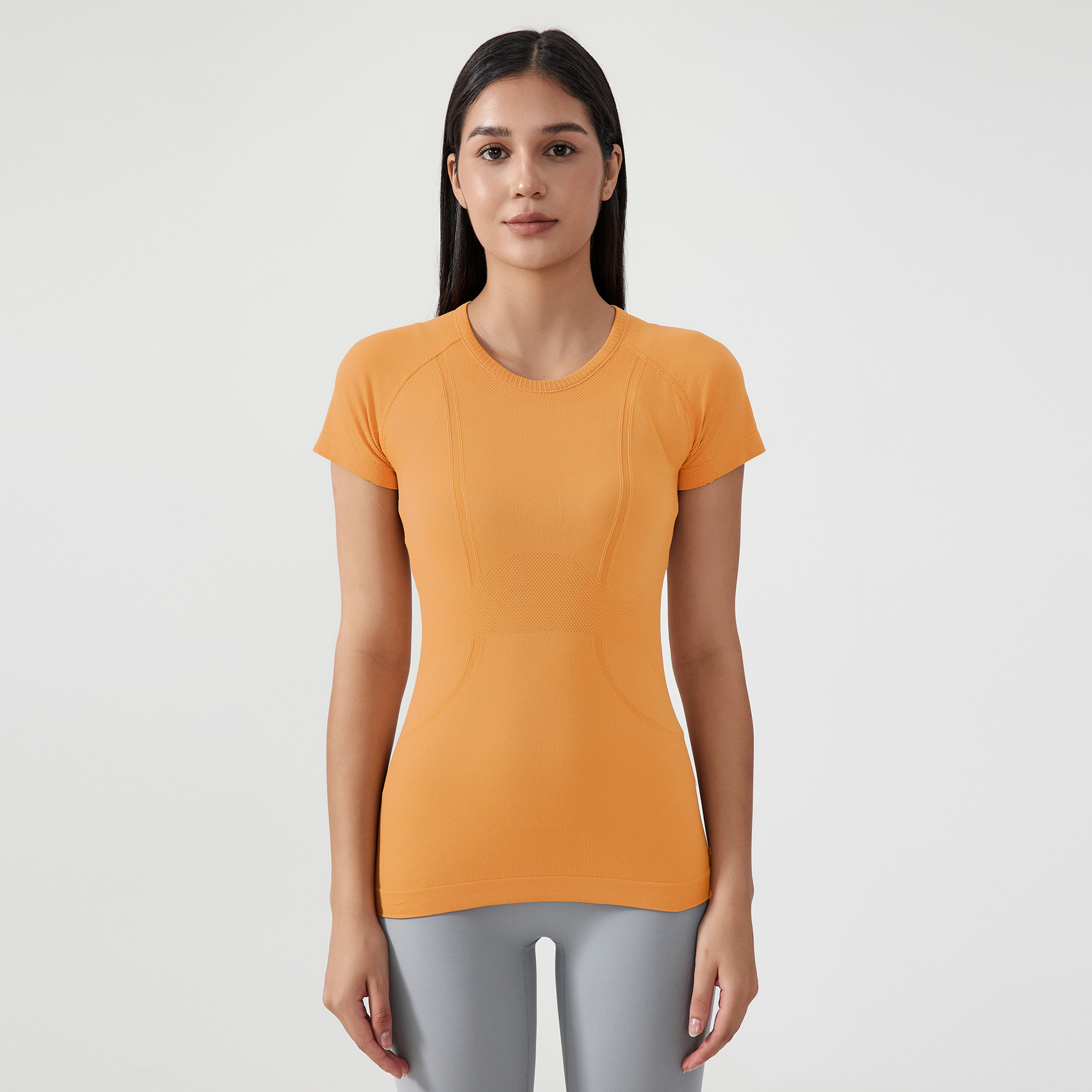 Breathable Quick Dry Solid Color Yoga T-shirts S2067