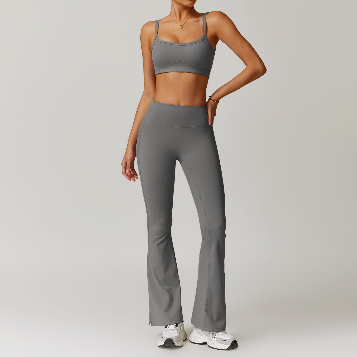 Soft Fabric Classic Flare Yoga Sets 8900