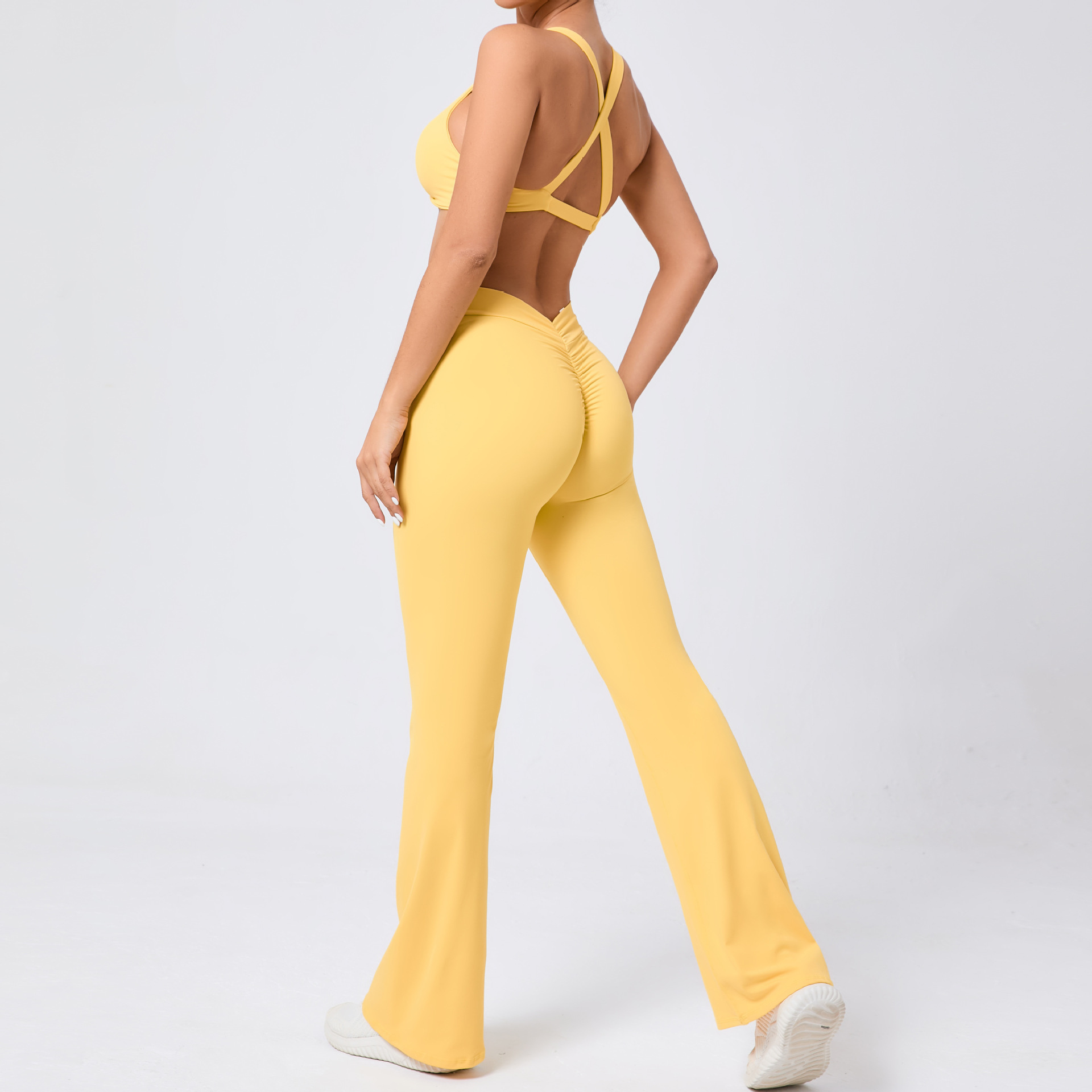 Tight-fitting Brushed Backless Two-piece Set  QS109442+43210