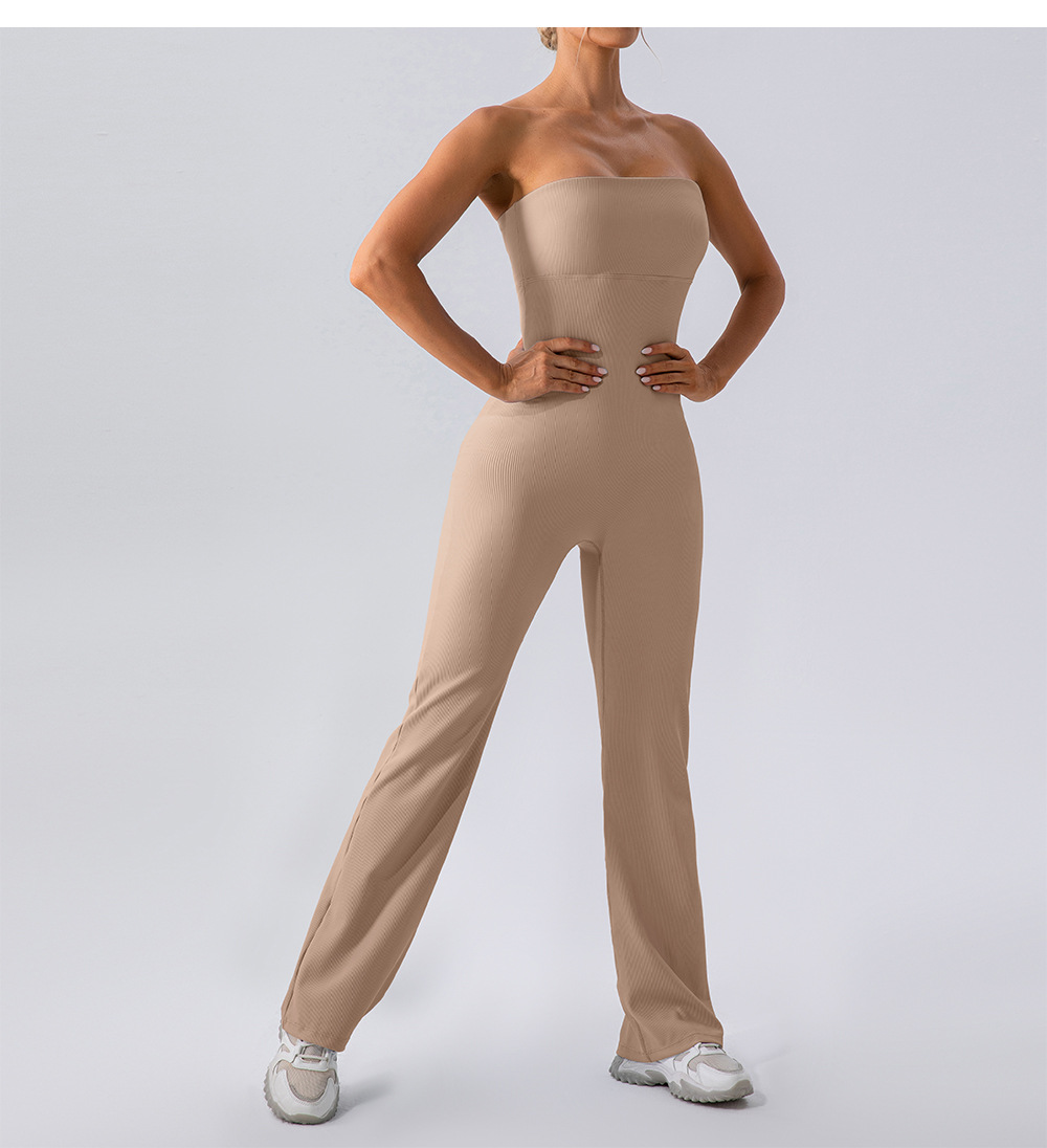 Hip Lift Flare One-piece Jumpsuit YW985L