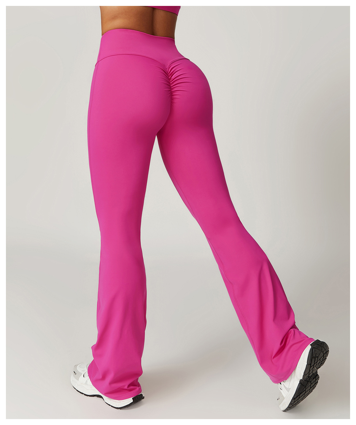 Soft Fabric High Waist Scrunch Flare Yoga Leggings 8232