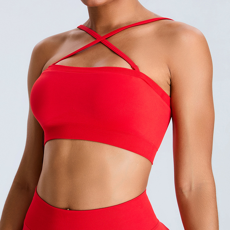 Seamless Sexy Wrapped Chest Backless Tube Top SYFMS1104