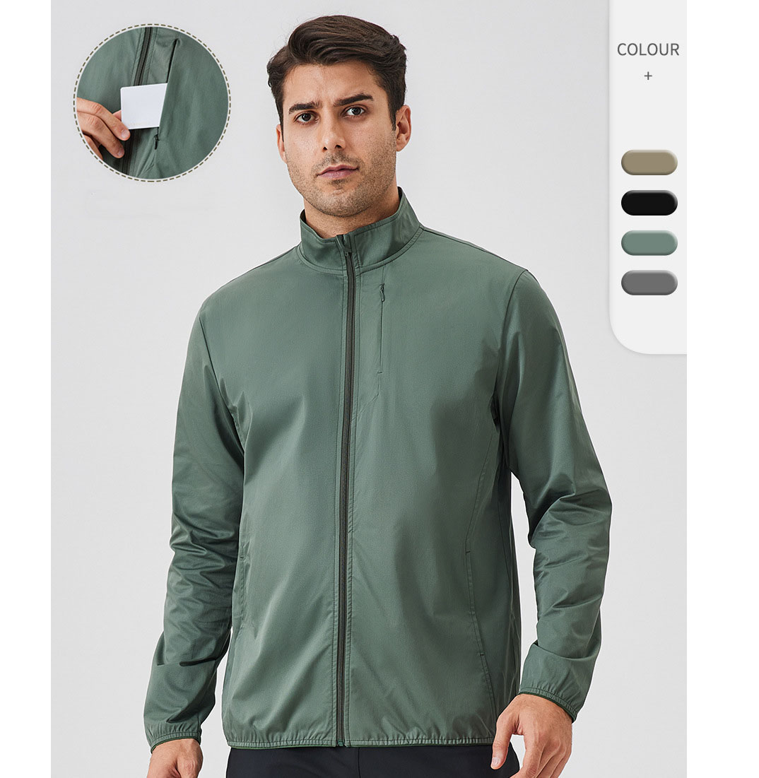 Men Sports Zipper Jacket With Pocket 41611