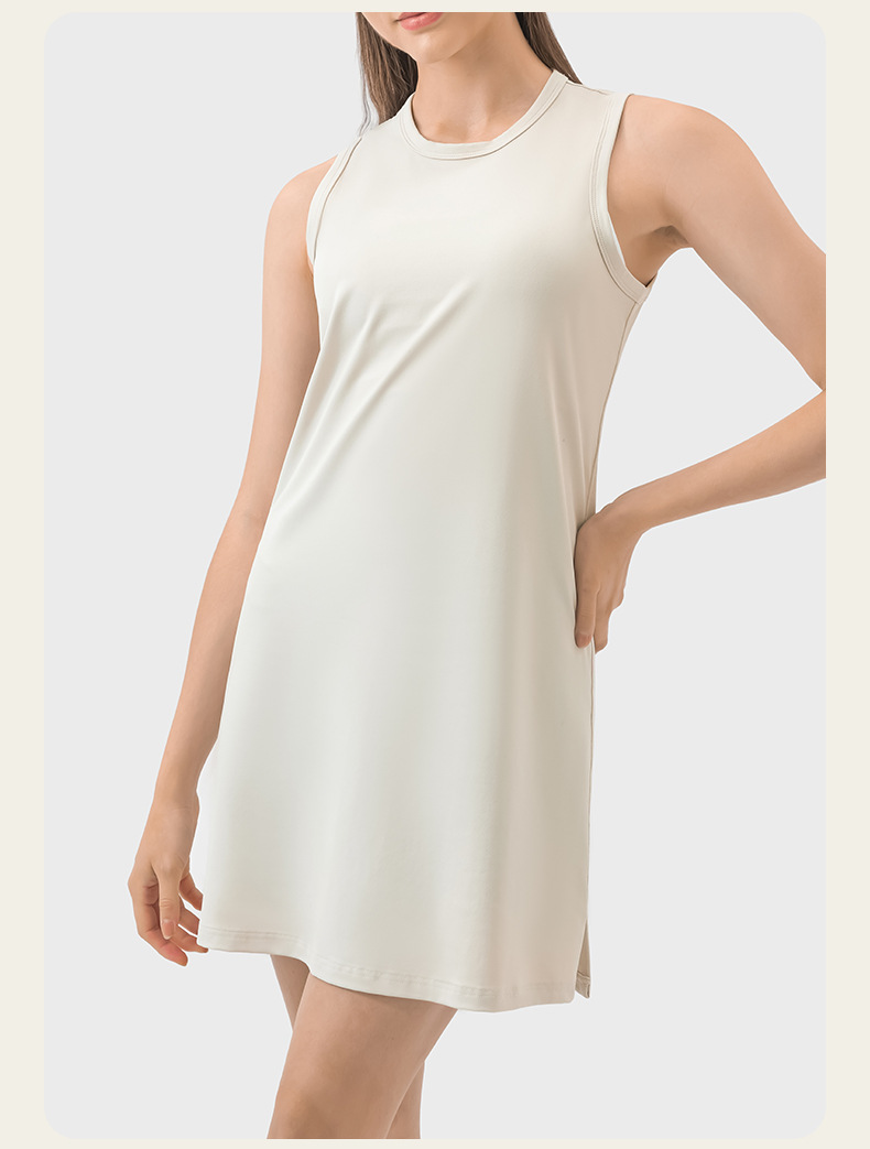 Nude Athletic Yoga Sleeveless Sports Dress DSS067