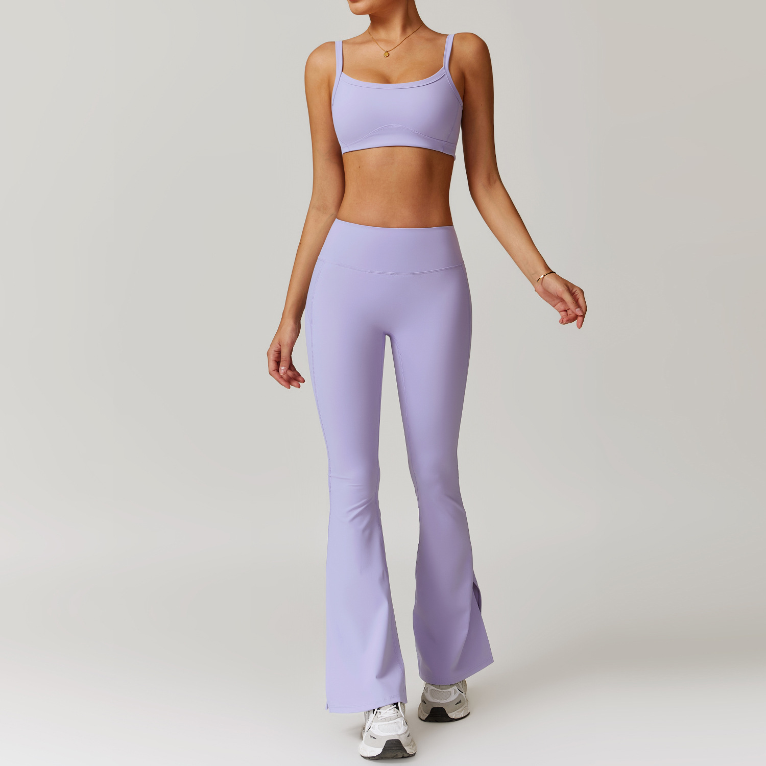 Soft Fabric Classic Flare Yoga Sets 8900