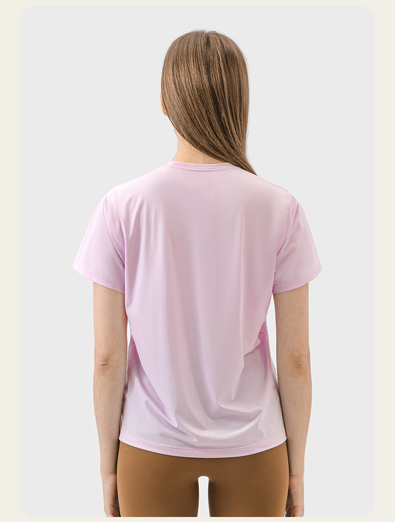 Breathable Quick Dry Solid Color Yoga T-shirts DSS059