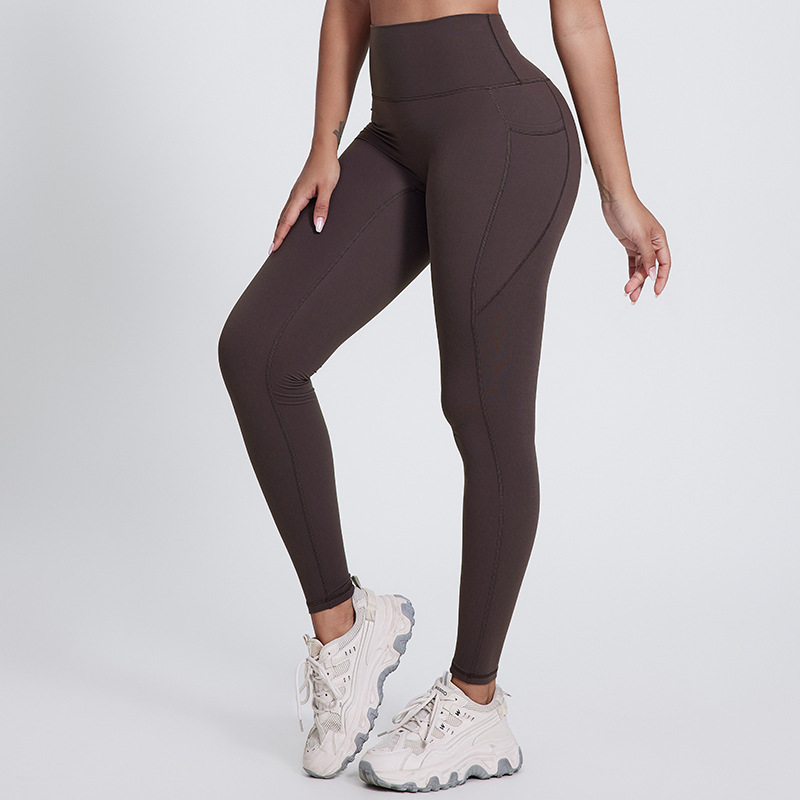 With Pockets Coloful Women's  High Waist Hip Lifting Leggings SKL-LQ5029