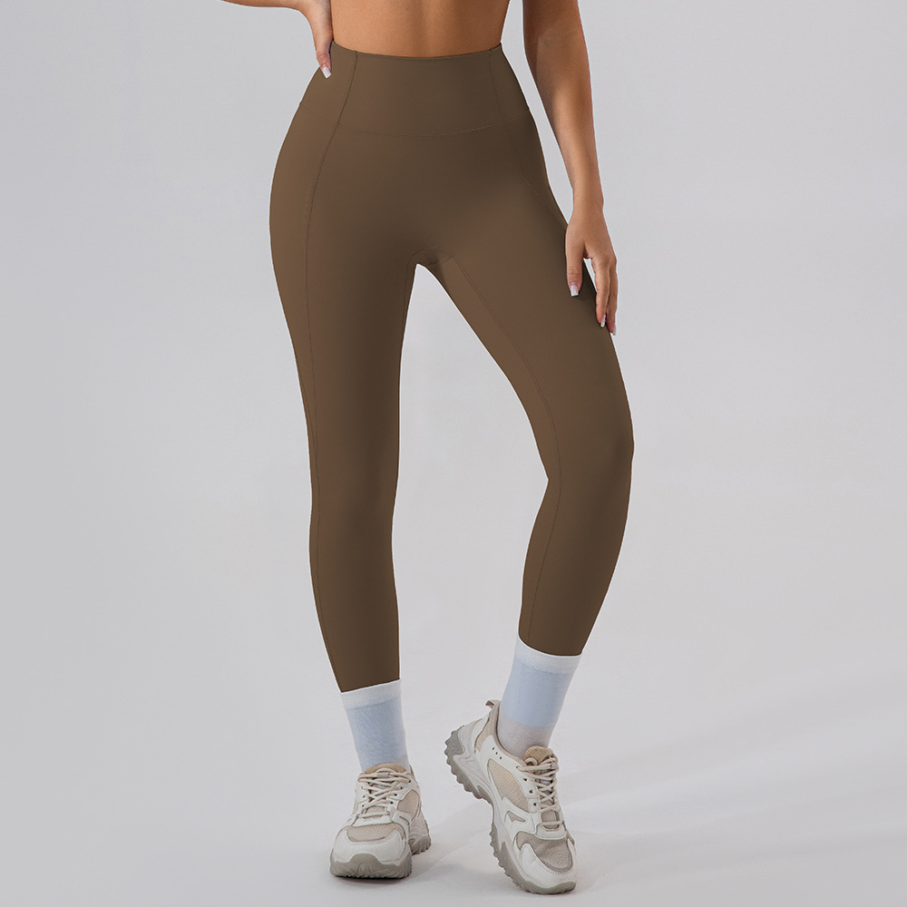 Nude Hip Lift Soft Material Yoga Leggings KW297