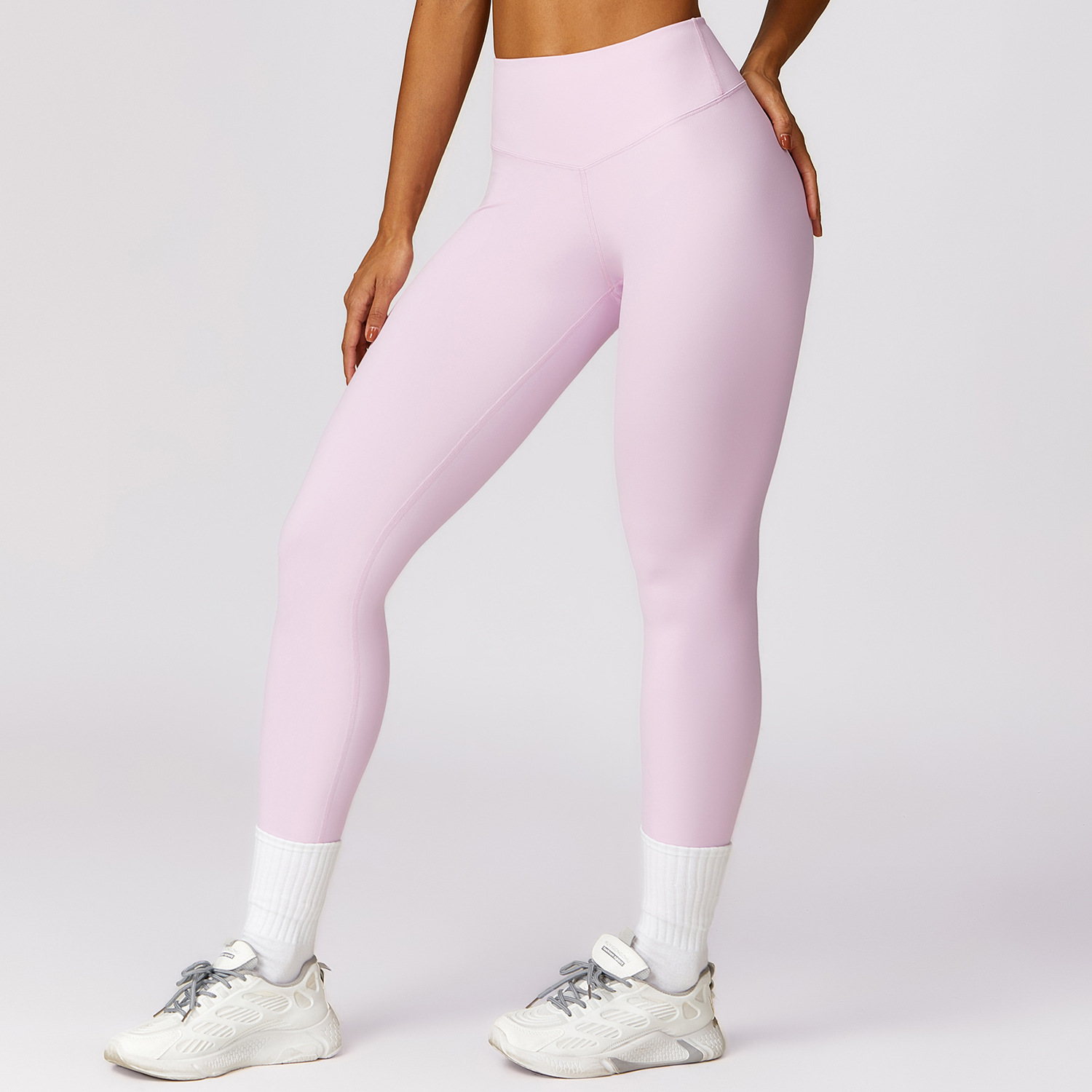 Soft Fabric High Waist Classic Yoga Leggings 8455