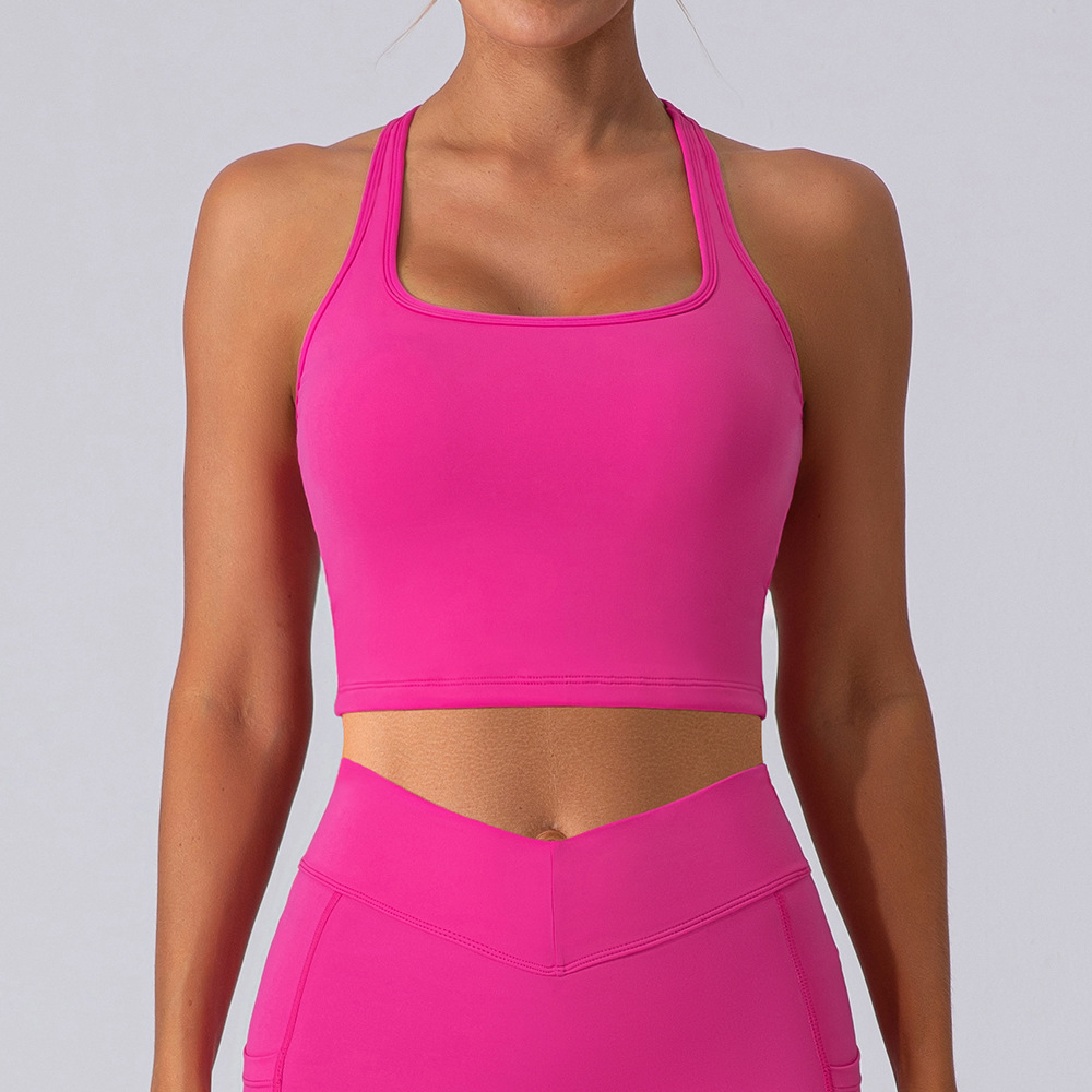 Brushed Nude Sports Yoga Tank Top YW482