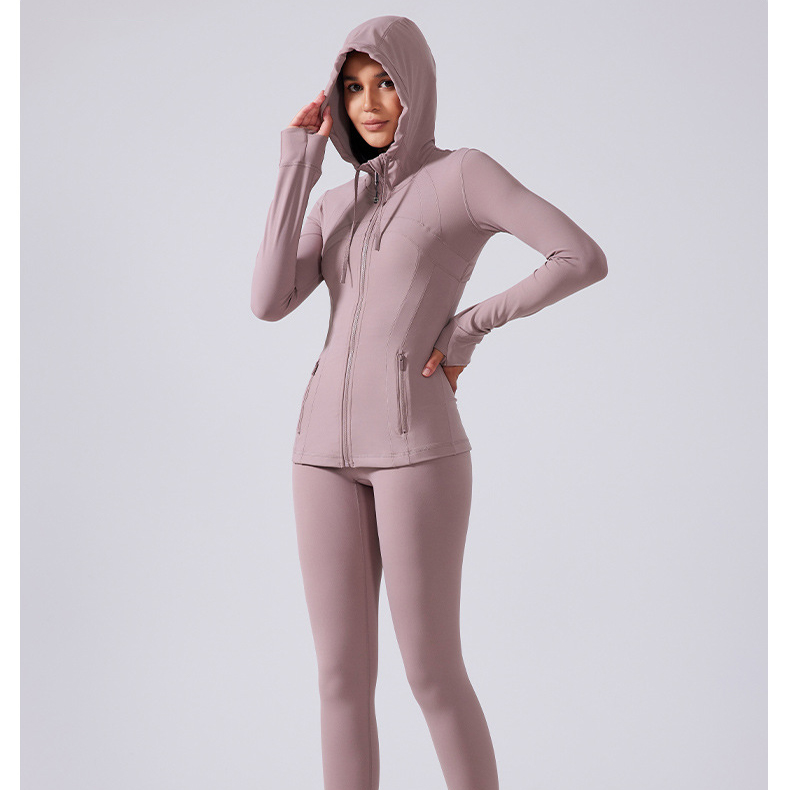 Nude Slim Sports Yoga Coats DAW204