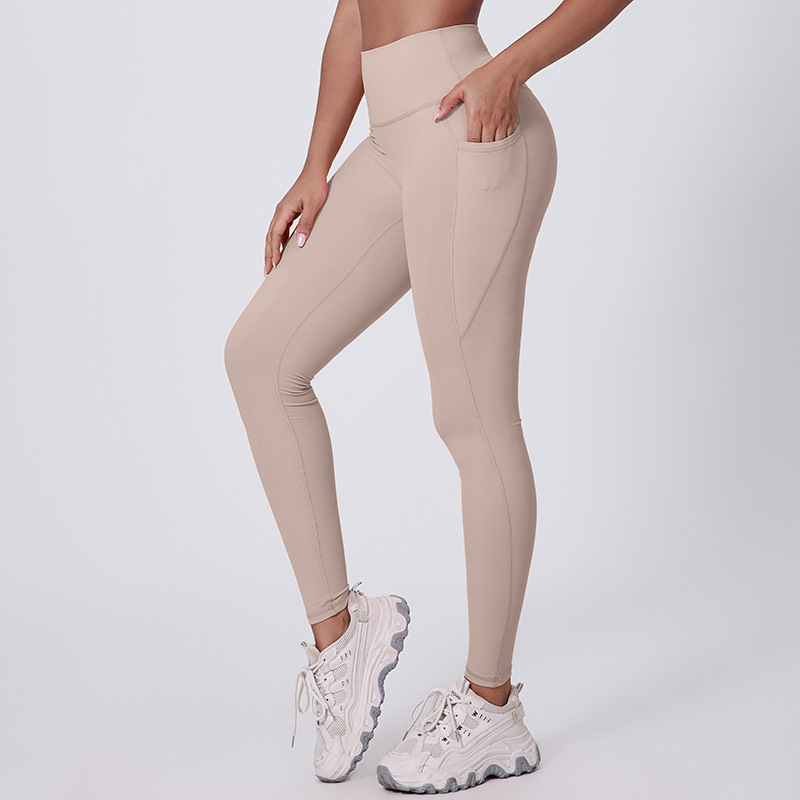 With Pockets Coloful Women's  High Waist Hip Lifting Leggings SKL-LQ5029