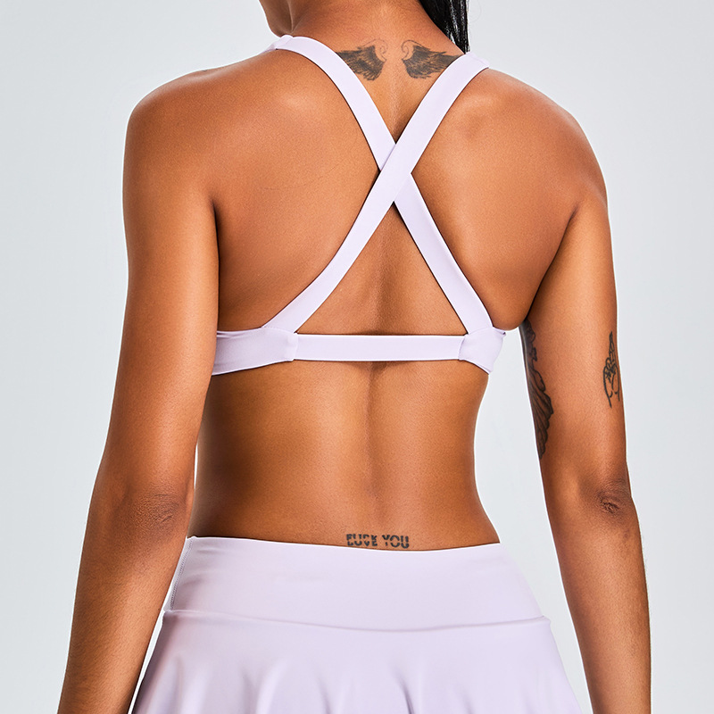 Cross Backless Yoga Vest Pilates Fitness Bra  SYFTM0192