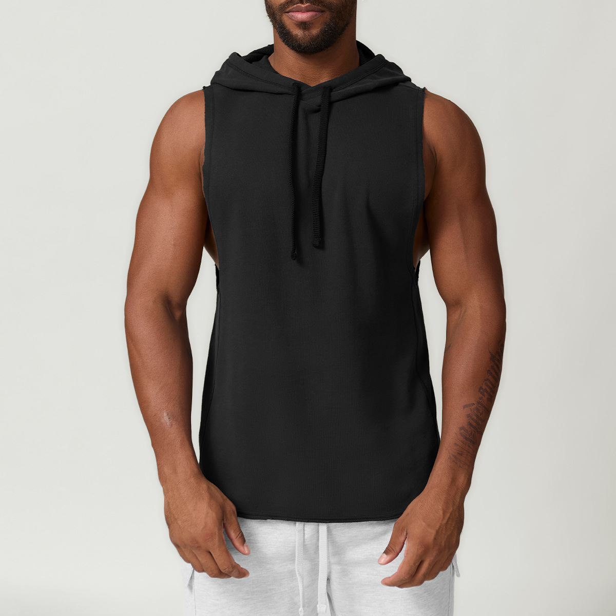 Men Gym Sports Tank Top With Hooded DWY1014