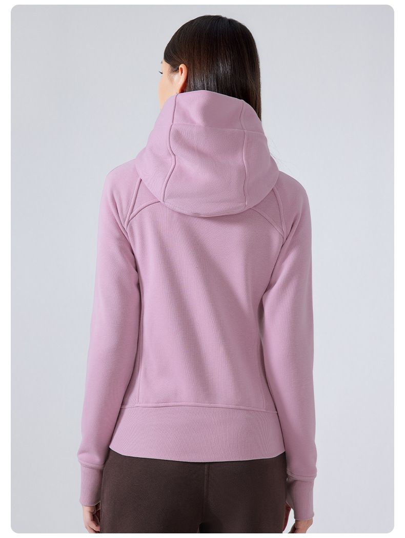 Thickened Warm Hooded Yoga Sports Coats DJ028